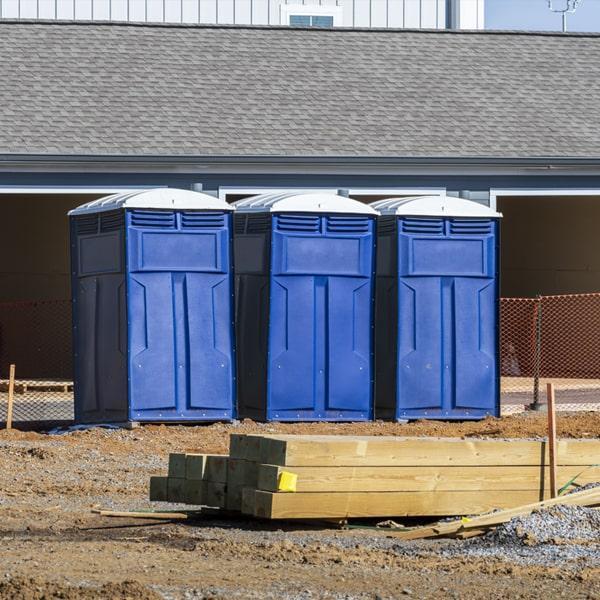 Heavy-duty construction site porta potty in Rome, New York